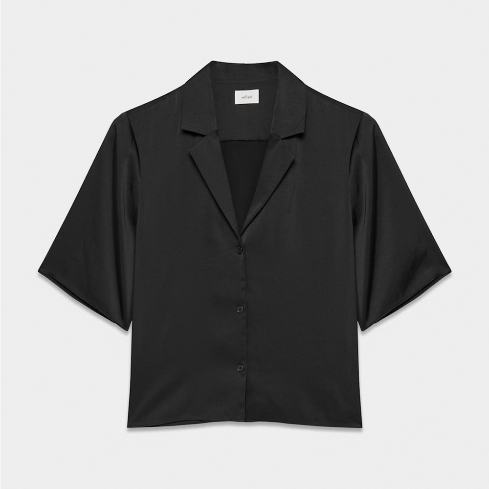 Aritzia Wilfred Beso satin shirt S